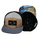 Tahoe Hat, Flat Bill, Snapback Hat, Cork, Navy, Gray, Black, Mens Hat, Womens Hat, Main Picture