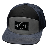 Tahoe Hat, Flat Bill, Snapback Hat, Navy, Gray, Black, Mens Hat, Womens Hat, Front Picture
