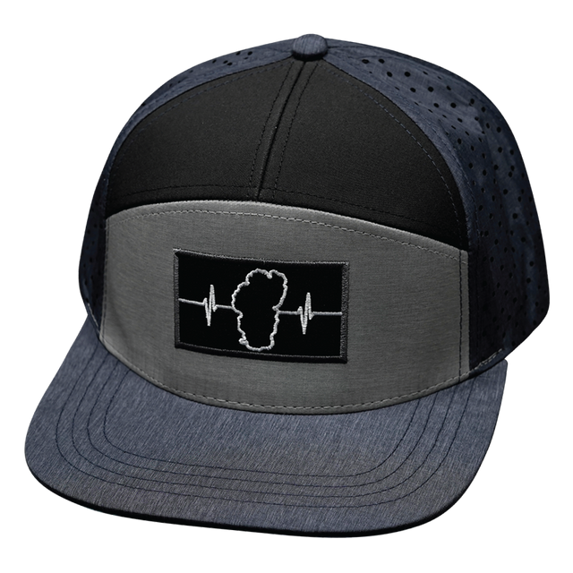 Tahoe Hat, Flat Bill, Snapback Hat, Navy, Gray, Black, Mens Hat, Womens Hat, Front Picture