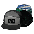 Tahoe Hat - Flat Bill - Black / Gray / Charcoal - Jersey Mesh