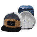 Tahoe Hat - Flat Bill - Cork - Black / Navy / White - Jersey Mesh