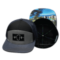 Tahoe Hat - Flat Bill - Navy / Gray / Black - Laser Mesh