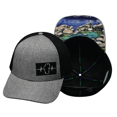 Tahoe Hat, Low Profile, Snapback Hat, Gray, Black, Mens Hat, Womens Hat, Main Picture 
