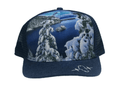 Tahoe Hat - Trucker Hat - Heather Navy - Emerald Bay Snow - Trucker Mesh