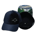 Tahoe Hat - Trucker Hat - Quilted Velvet - Navy - Trucker Mesh
