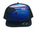 Tahoe Hat - Trucker Hat - Suede - Black - Sunrise - Trucker Mesh