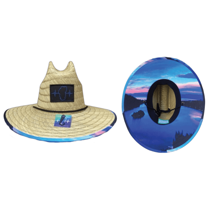 Tahoe Straw - Sun Hat - Emerald Bay Sunrise