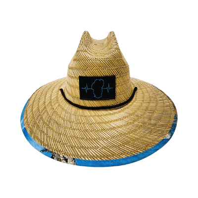 Tahoe Straw, Sun Hat, Glass, Mens Straw Hat, Womens Straw Hat, Frnt Picture