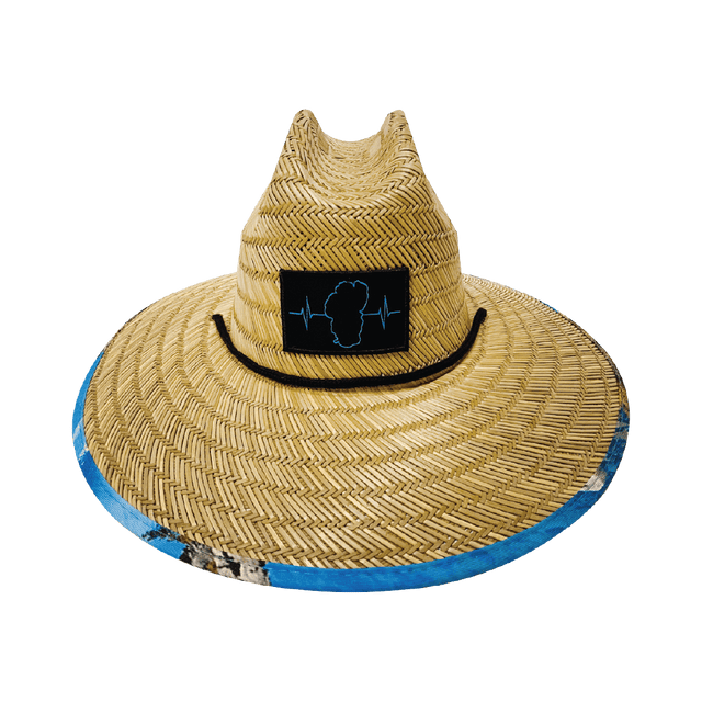 Tahoe Straw, Sun Hat, Glass, Mens Straw Hat, Womens Straw Hat, Frnt Picture