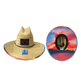Tahoe Straw, Sun Hat, Sunset, Mens Straw Hat, Womens Straw Hat, Main Picture