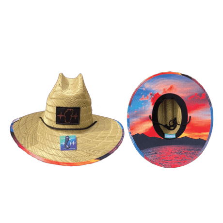 Tahoe Straw, Sun Hat, Sunset, Mens Straw Hat, Womens Straw Hat, Main Picture
