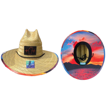 Tahoe Straw, Sun Hat, Sunset, Mens Straw Hat, Womens Straw Hat, Main Picture