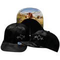 Texas Hat - Baseball Hat Fit - Black Camo / Black - Trucker Mesh