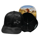 Texas Hat, Baseball Hat, Snapback Hat, Black Camo, Black, Mens Hat, Womens Hat, Main Picture