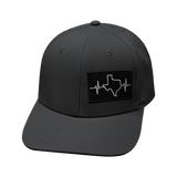 Texas Hat, Baseball Hat, Snapback Hat, Charcoal, Mens Hat, Womens Hat, Front Picture