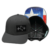 Texas Hat, Baseball Hat, Snapback Hat, Charcoal, Mens Hat, Womens Hat, Main Picture