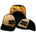 Texas Hat - Baseball Hat Fit - Cork - Black - Trucker Mesh