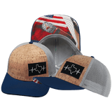 Texas Hat, Baseball Hat, Snapback Hat, Cork, Navy, Gray, Mens Hat, Womens Hat, Main Picture