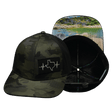 Texas Hat, Baseball Hat, Snapback Hat, Green Camo, Black, Mens Hat, Womens Hat, Main Picture