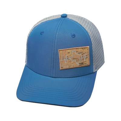 Texas Hat, Baseball Hat, Snapback Hat, Light Blue, Gray, Mens Hat, Womens Hat, Front Picture