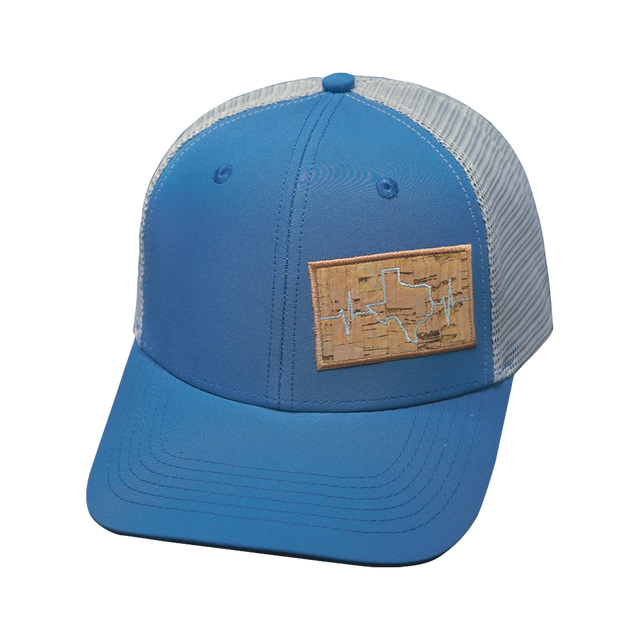 Texas Hat, Baseball Hat, Snapback Hat, Light Blue, Gray, Mens Hat, Womens Hat, Front Picture