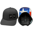 Texas Hat, Baseball Hat, Snapback Hat, Charcoal, Mens Hat, Womens Hat, Main Picture