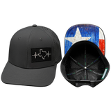 Texas Hat, Baseball Hat, Snapback Hat, Charcoal, Mens Hat, Womens Hat, Main Picture