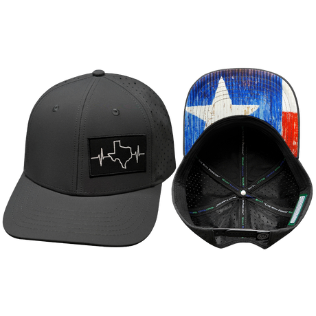 Texas Hat, Baseball Hat, Snapback Hat, Charcoal, Mens Hat, Womens Hat, Main Picture