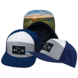 Texas Hat, Flat Bill, Snapback Hat, Navy, Gray, White, Mens Hat, Womens Hat, Main Picture