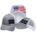Texas Hat - Low Profile - Heather Gray / White - Trucker Mesh