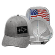 Texas Hat, Low Profile, Snapback Hat, Heather Gray, White, Mens Hat, Womens Hat, Main Picture 