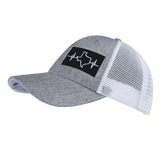 Texas Hat, Low Profile, Snapback Hat, Heather Gray, White, Mens Hat, Womens Hat, Side Picture 