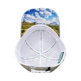 Texas Hat, Low Profile, Ponytail Hat, Snapback Hat, Light Blue, White, Mens Hat, Womens Hat, Underbill Picture 