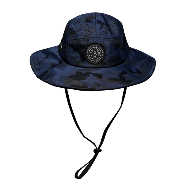 THB Boonie, Sun Hat, Navy Camo, Mens Boonie, Womens Boonie, Front Picture