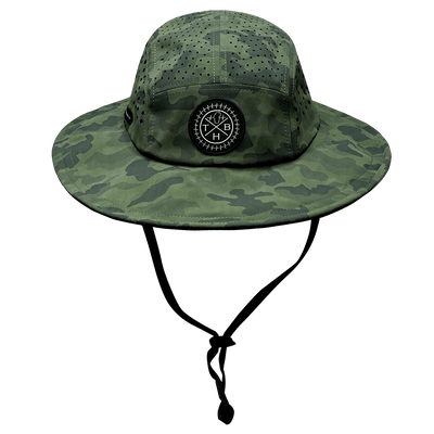 THB Boonie, Sun Hat, Soft Teal Camo, Mens Boonie, Womens Boonie, Front Picture