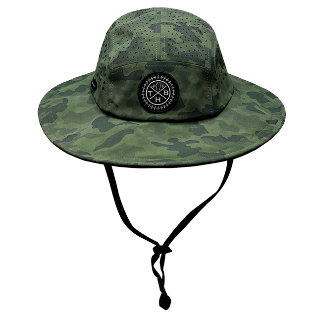 THB Boonie, Sun Hat, Soft Teal Camo, Mens Boonie, Womens Boonie, Front Picture