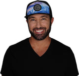 THB Hat, Flat Bill, Snapback Hat, Sea Ice, Black, Mens Hat, Womens Hat, Man In Hat Picture 