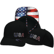 USA Hat, Baseball Hat Fit, Snapback Hat, Black, Mens Hat, Womens Hat, Main Picture