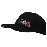 USA Hat, Baseball Hat Fit, Snapback Hat, Black, Mens Hat, Womens Hat, Side Picture