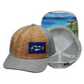 Virgin Islands Hat - Baseball Hat Fit - Cork - Heather Gray / Gray - Trucker Mesh