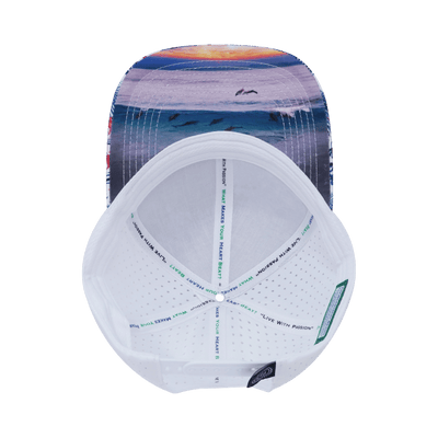 Virgin Islands Hat, Baseball Hat, Snapback Hat, Floral, White, Mens Hat, Womens Hat, Underbill Picture