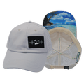 Virgin Islands Hat - Dad Hat - Light Gray - Laser Mesh