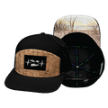 Virgin Islands Hat - Flat Bill - Cork - Black - Jersey Mesh