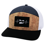 Virgin Islands Hat, Flat Bill, Snapback Hat, Cork, Black, Navy, White, Mens Hat, Womens Hat, Front Picture