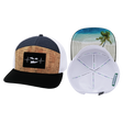 Virgin Islands Hat, Flat Bill, Snapback Hat, Cork, Black, Navy, White, Mens Hat, Womens Hat, Main Picture