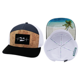 Virgin Islands Hat, Flat Bill, Snapback Hat, Cork, Black, Navy, White, Mens Hat, Womens Hat, Main Picture