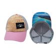 Virgin Islands Hat, Low Profile, Snapback Hat, Cork, Pink, Gray, Mens Hat, Womens Hat, Main Picture 