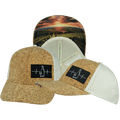 Wine Hat - Baseball Hat Fit - Cork - Cream - Laser Mesh