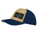 Wine Hat, Baseball Hat, Snapback Hat, Cork, Navy, Mens Hat, Womens Hat, Side Picture