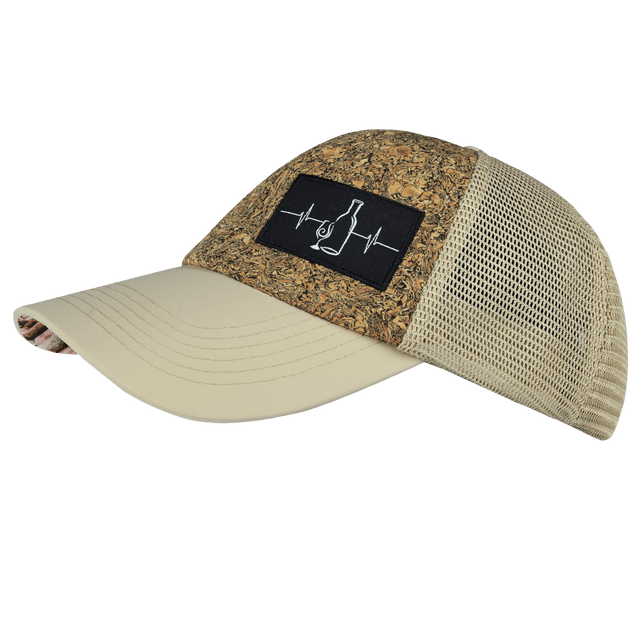 Wine Hat, Dad Hat, Snapback, Cork, Cream, Mens Hat, Womens Hat, Side Picture